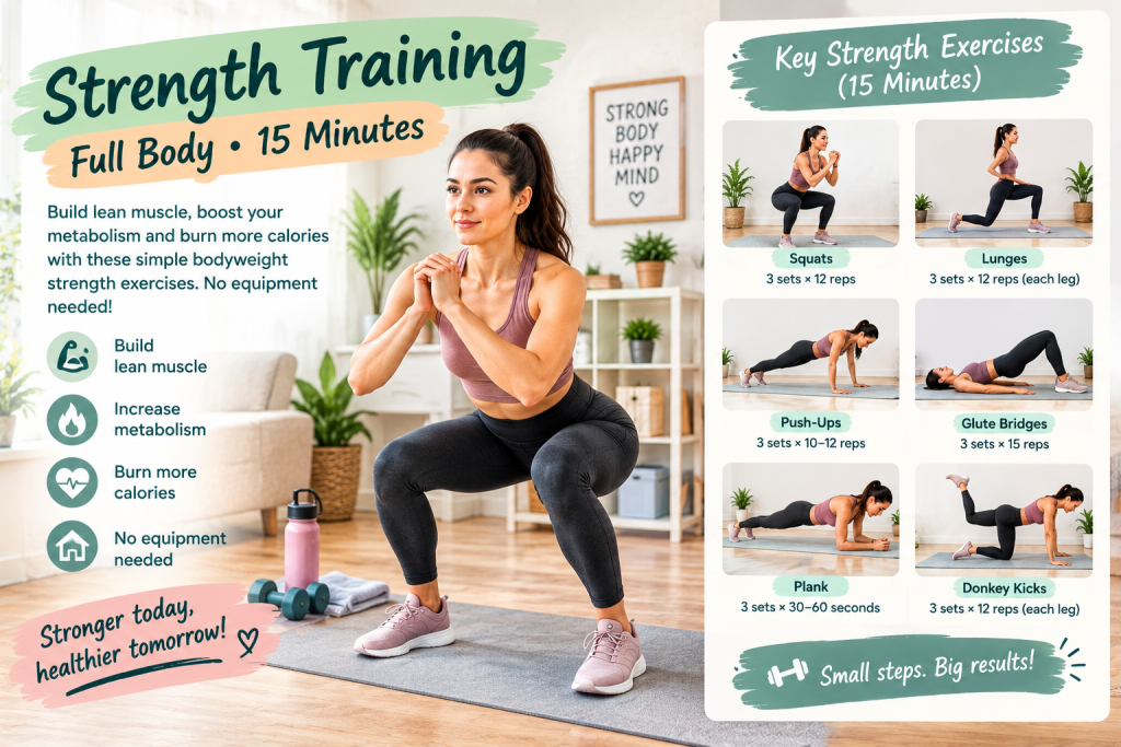 bodyweight strength exercises for full body weight loss at home