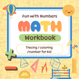 Fun Numbers 1–10 Math Activity Book for Kids | Trace, Count, Match & Color Printable & include 3 Shapes Activity  (Circle, Square, Triangle)