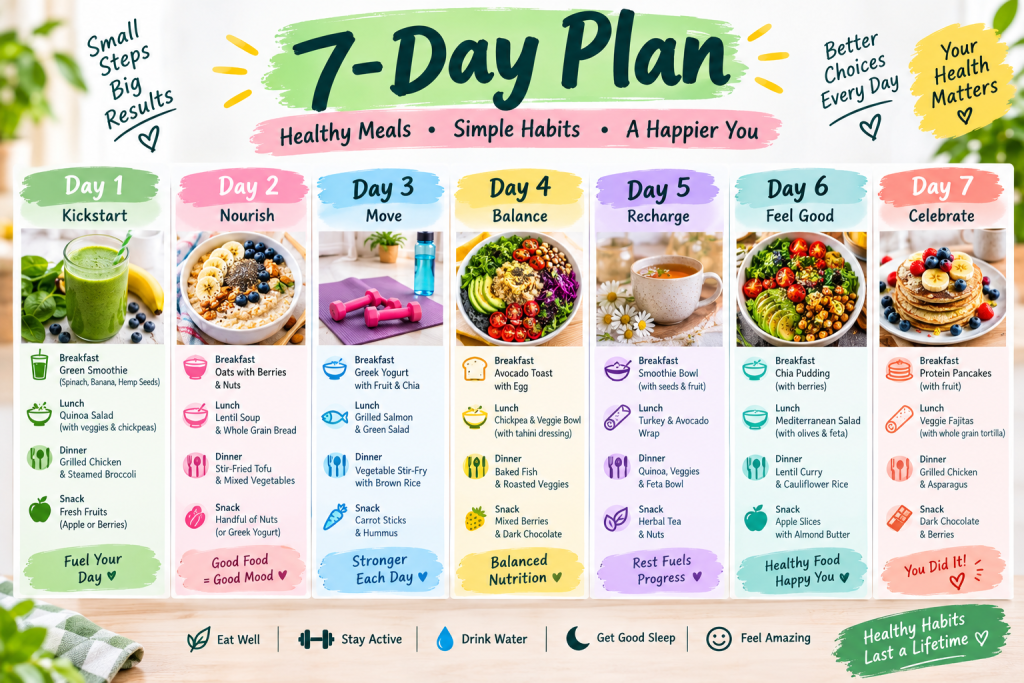 7 day beginner morning stretching plan at home