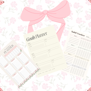 Daily Study Planner  Kit (Daily, Weekly, Habit & Goal Tracker PDF)