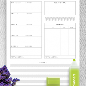 6-Page Fitness Goal Planner Printable | Workout Goals Tracker | Weight Loss & Healthy Lifestyle Planner | Instant Download
